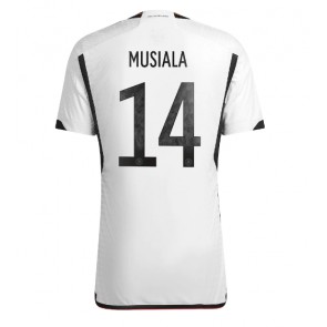 Tyskland Jamal Musiala #14 Hemmatröja VM 2022 Kortärmad